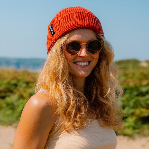 2026 Dryrobe Waffle Beanie DBNEWAFF - Burnt Orange